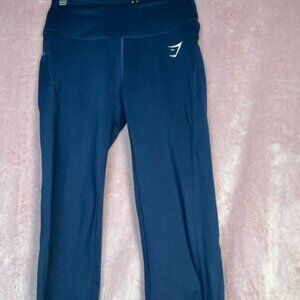 Womens Bluish Greenish GymShark Capri Leggings Size S